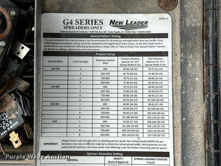 image for item NO9389 Ag-Chem TerraGator 8401  spreader