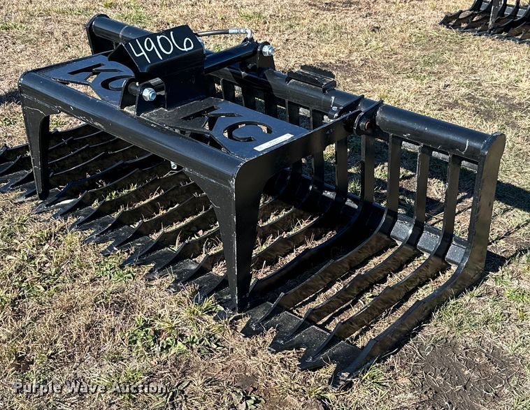 image for item NO9457 KC  skid steer rock grapple bucket