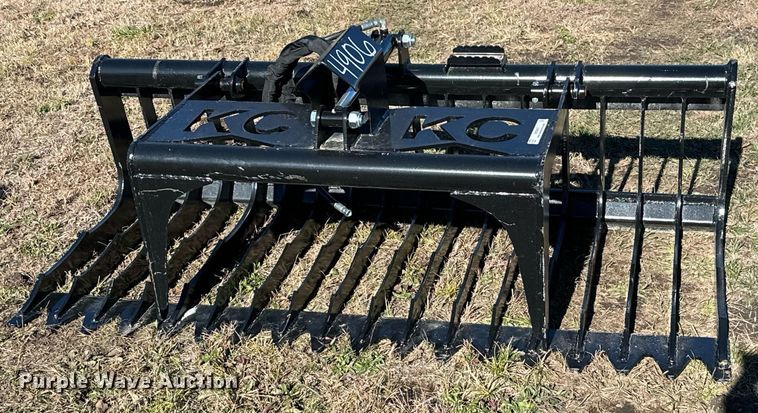 image for item NO9457 KC  skid steer rock grapple bucket