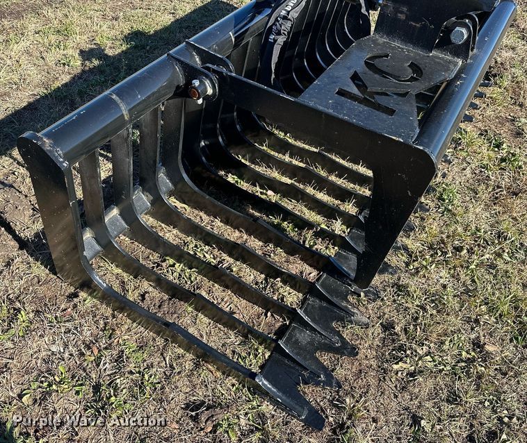 image for item NO9457 KC  skid steer rock grapple bucket