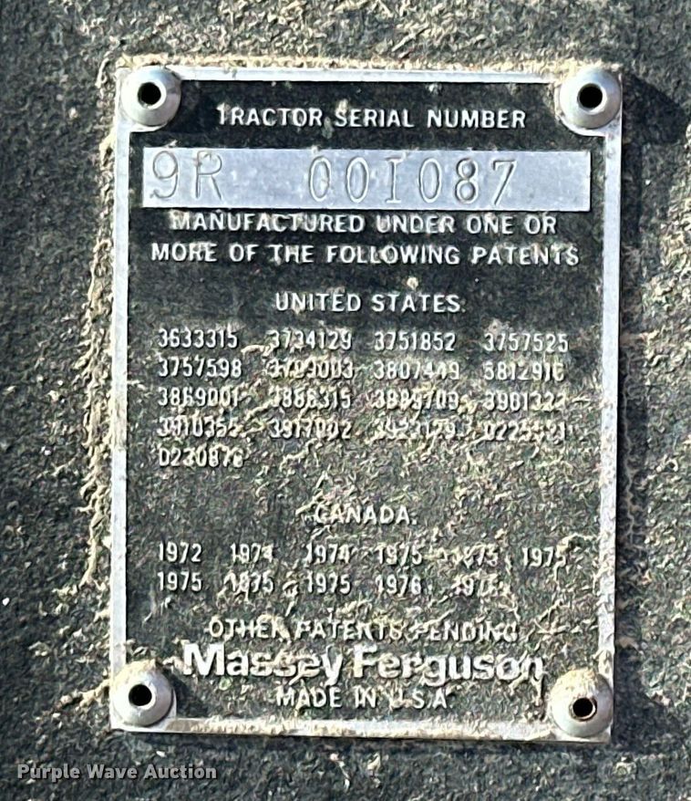 image for item NO9496 1978 Massey Ferguson 2705  tractor