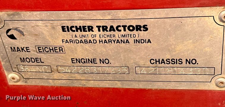 image for item NS9061 Eicher 364NC  tractor