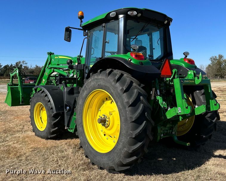 image for item OK9120 2021 John Deere 6155M MFWD tractor