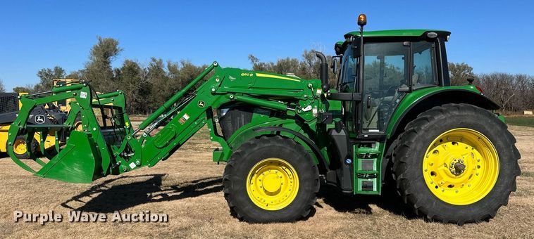 image for item OK9120 2021 John Deere 6155M MFWD tractor