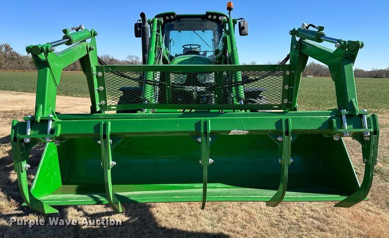 image for item OK9120 2021 John Deere 6155M MFWD tractor