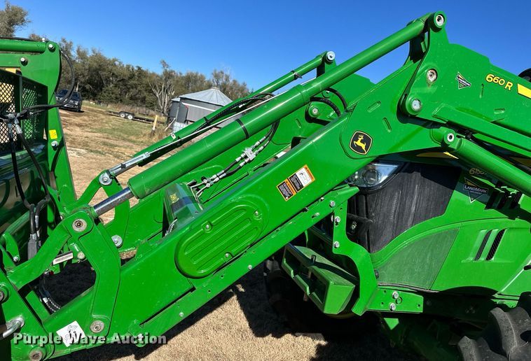 image for item OK9120 2021 John Deere 6155M MFWD tractor