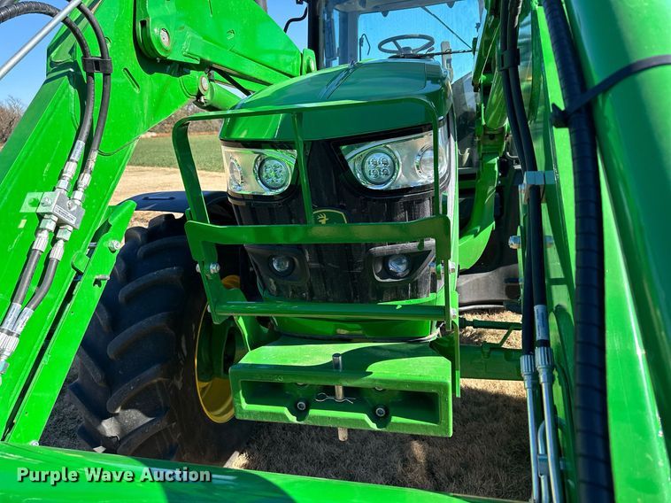 image for item OK9120 2021 John Deere 6155M MFWD tractor