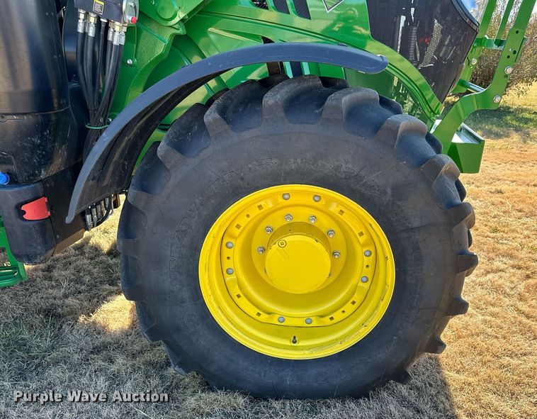 image for item OK9120 2021 John Deere 6155M MFWD tractor