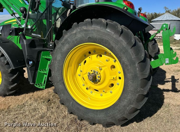 image for item OK9120 2021 John Deere 6155M MFWD tractor