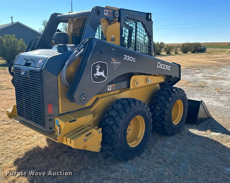 image for item OK9121 2021 John Deere 330G skid steer loader