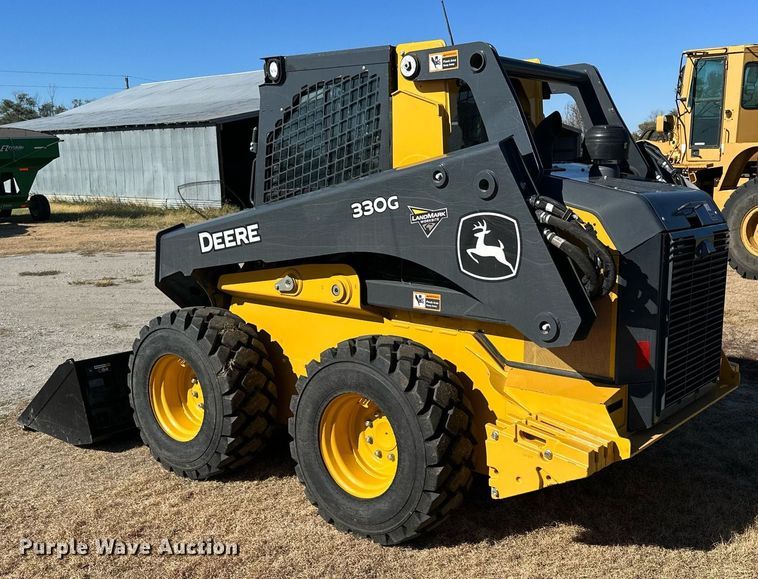 image for item OK9121 2021 John Deere 330G skid steer loader