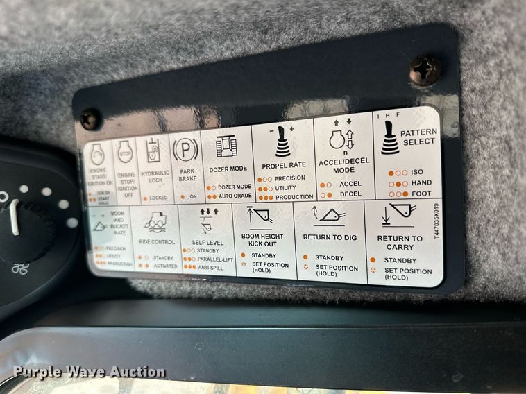 image for item OK9121 2021 John Deere 330G skid steer loader