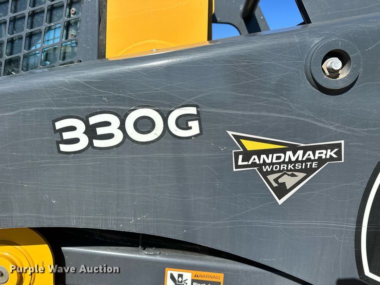image for item OK9121 2021 John Deere 330G skid steer loader