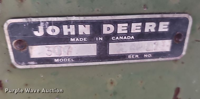 image for item OL9461 John Deere 307  rotary mower