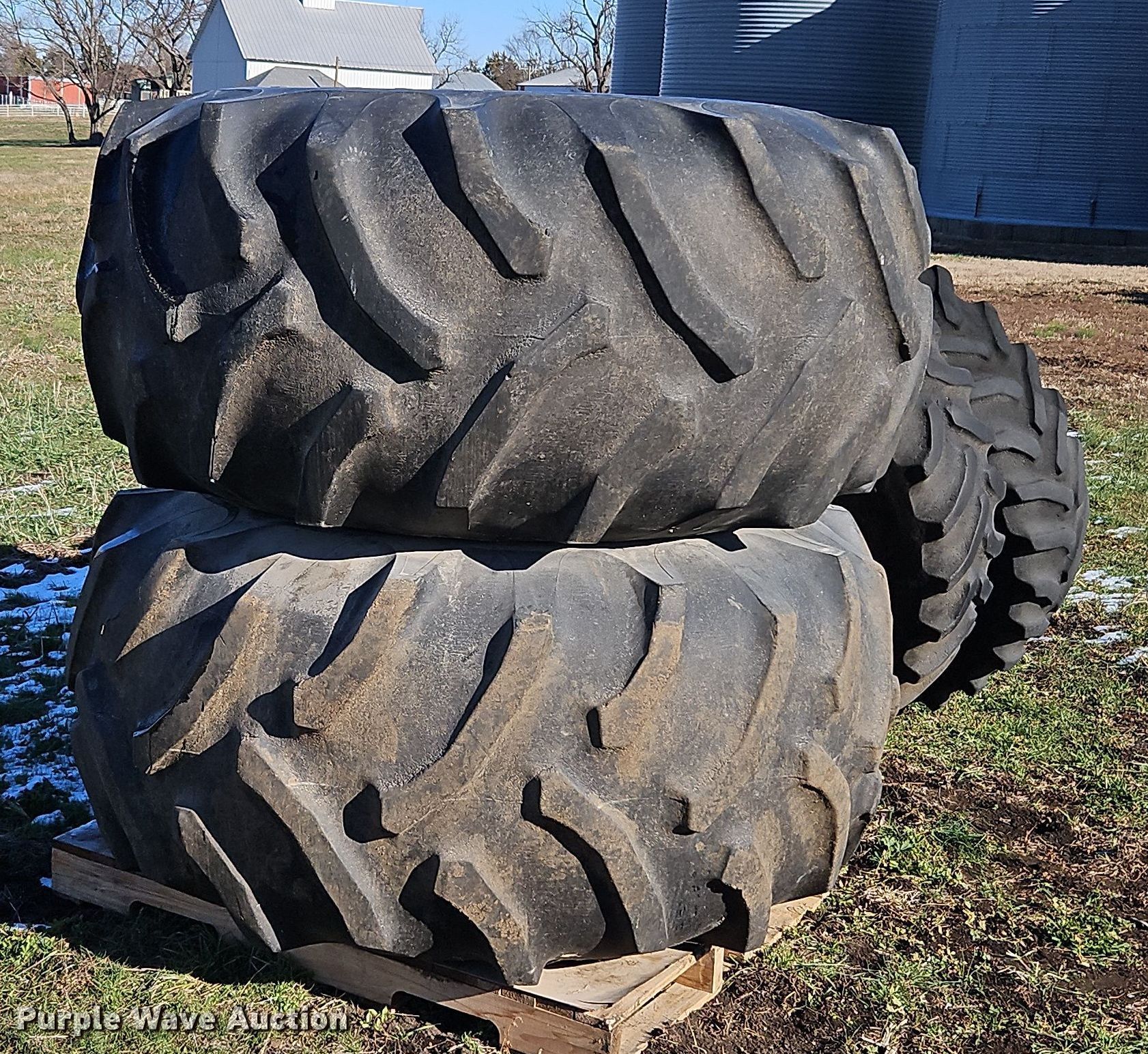 Goodyear tractor tires in Iola, KS Item LB9626 for sale Purple Wave