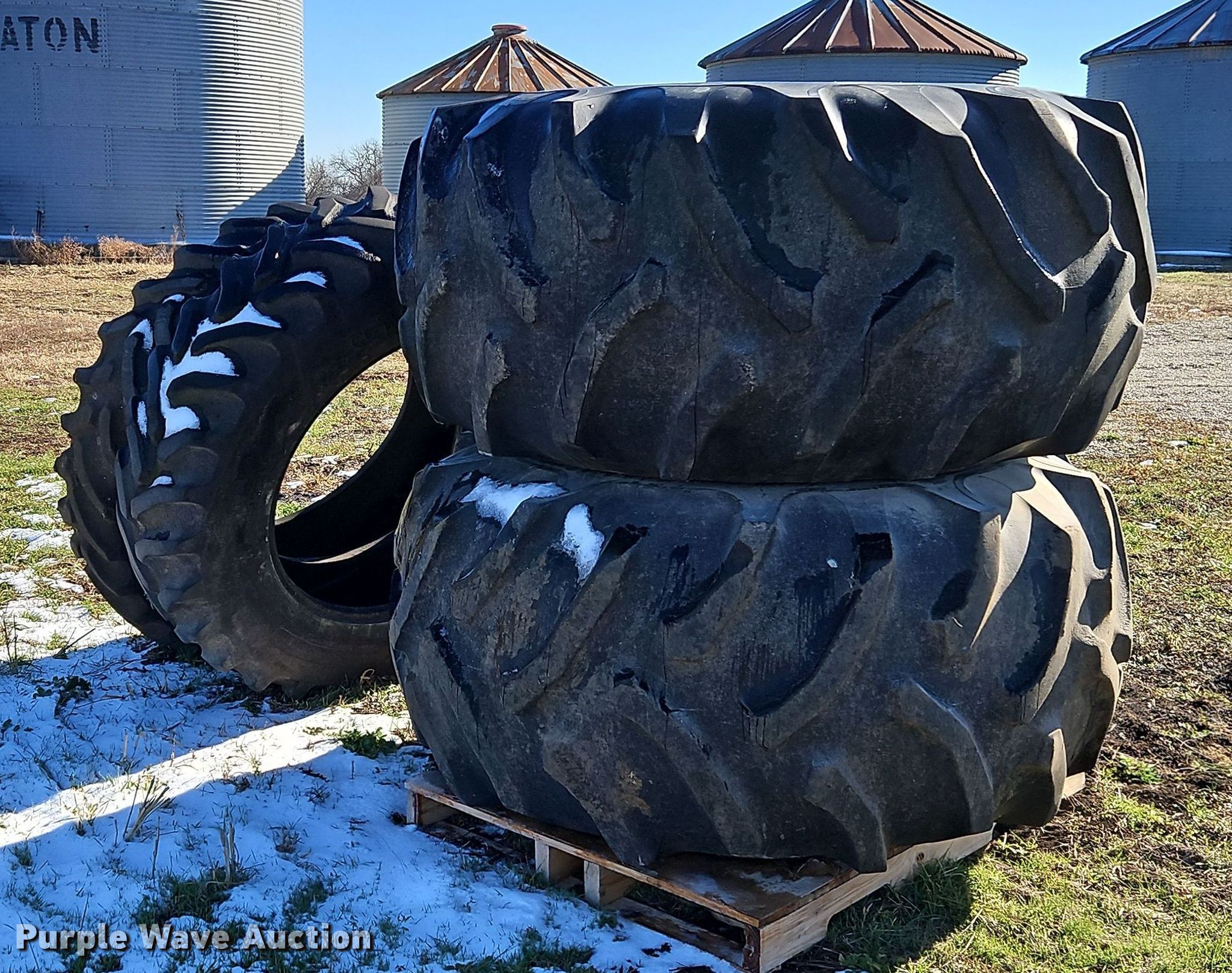 Goodyear tractor tires in Iola, KS Item LB9626 for sale Purple Wave