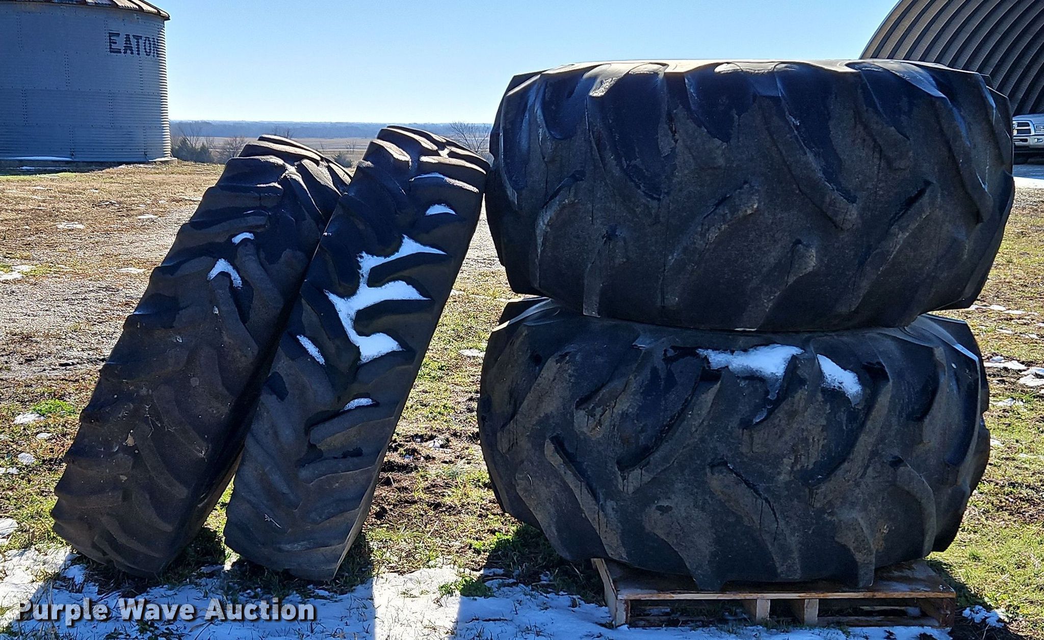Goodyear tractor tires in Iola, KS Item LB9626 for sale Purple Wave