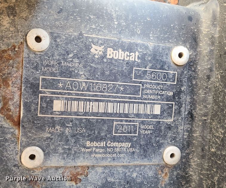 image for item DK4151 2011 Bobcat Toolcat 5600  utility vehicle