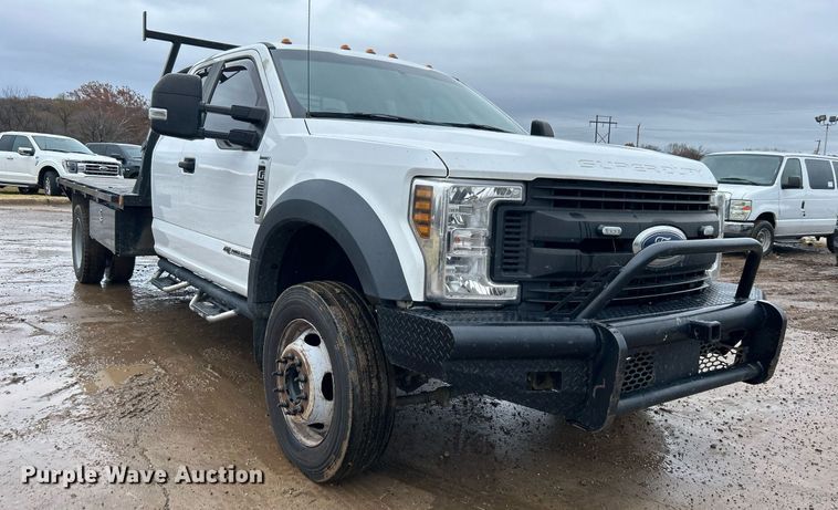 image for item DN0492 2019 Ford F550 XL  SuperCab flatbed truck