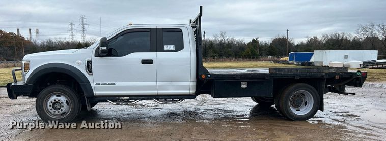 image for item DN0492 2019 Ford F550 XL  SuperCab flatbed truck