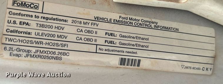 image for item DN0495 2018 Ford F250 XL  SuperCab pickup truck