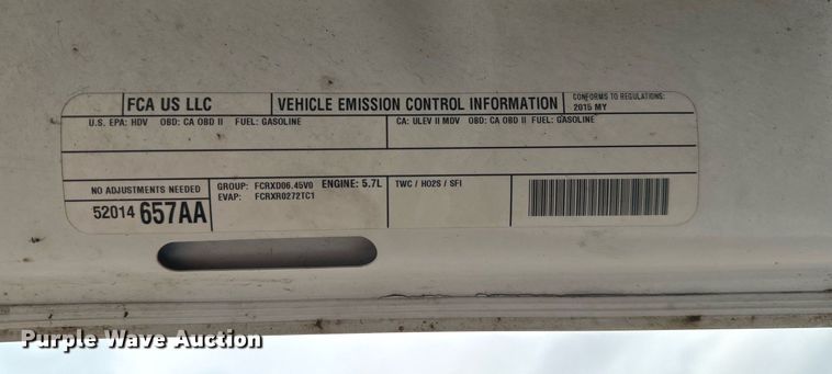 image for item DN0497 2015 Dodge Ram 2500HD  Crew Cab pickup truck