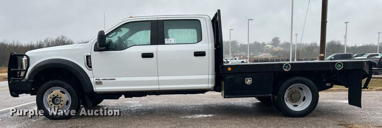 image for item DN0567 2019 Ford F550  Crew Cab flatbed truck