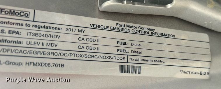 image for item DN0569 2017 Ford F250 Super Duty  Crew Cab pickup truck