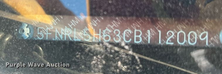 image for item DN0573 2012 Honda Odyssey  van