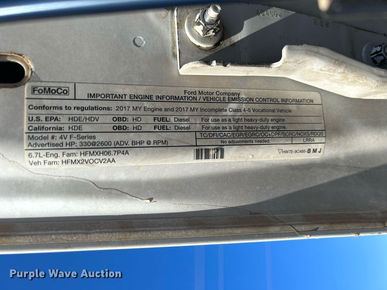 image for item DN0630 2019 Ford F550  Crew Cab flatbed truck