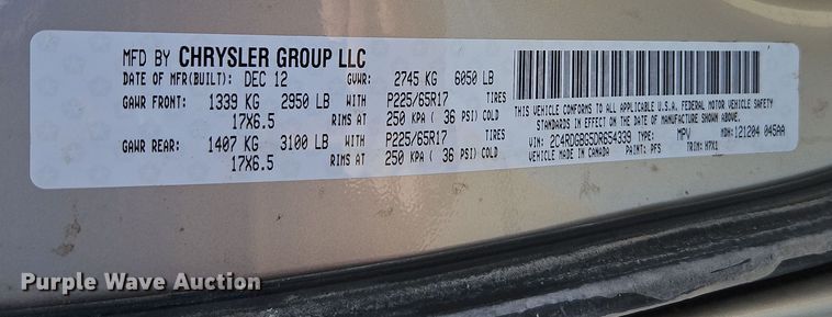 image for item DN7148 2013 Dodge Grand Caravan  van