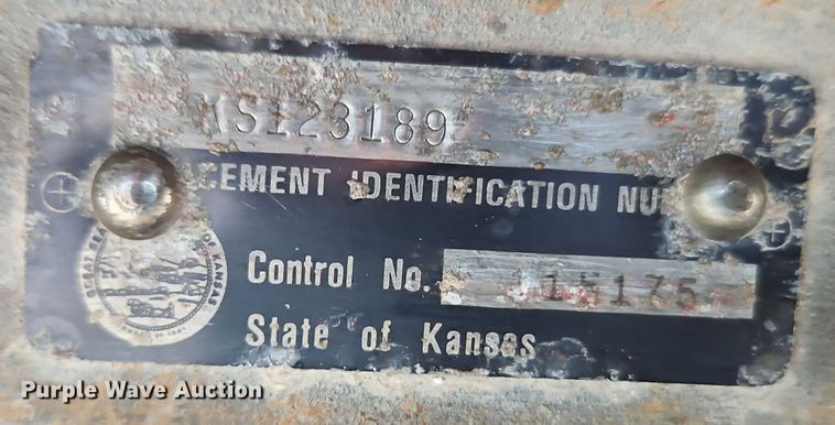 image for item DN7161 2002  shop built equipment trailer