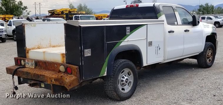 image for item DP3350 2015 Chevrolet Silverado 2500HD  Double Cab utility bed pickup truck