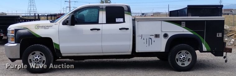image for item DP3350 2015 Chevrolet Silverado 2500HD  Double Cab utility bed pickup truck