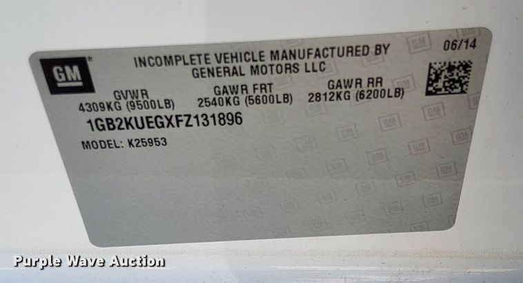 image for item DP3350 2015 Chevrolet Silverado 2500HD  Double Cab utility bed pickup truck