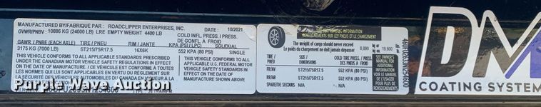 image for item DP8752 2022 Diamond C 307  tilt deck equipment trailer