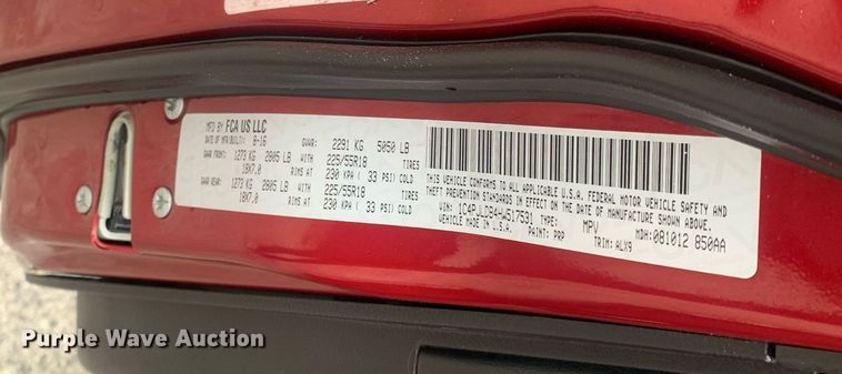 image for item DP8756 2017 Jeep Cherokee  SUV