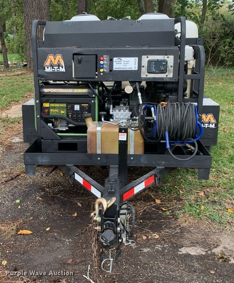 image for item DP8762 2018 Mi-T-M HS-3006-0MDK-UR  hot pressure washer trailer