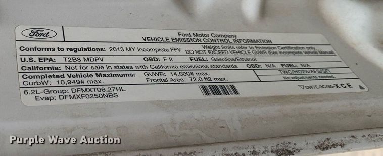 image for item DP8778 2013 Ford F250 Super Duty  SuperCab utility bed pickup truck