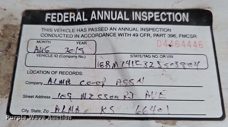 image for item DR5912 2002 Chevrolet C7500  propane delivery truck