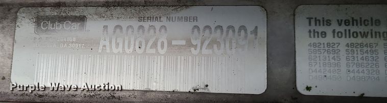 image for item DR7799 Club Car  golf cart