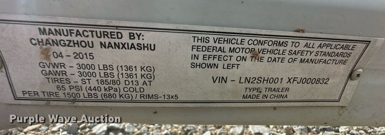 image for item EK9802 2015 Changzhou Nanxiashu  car dolly