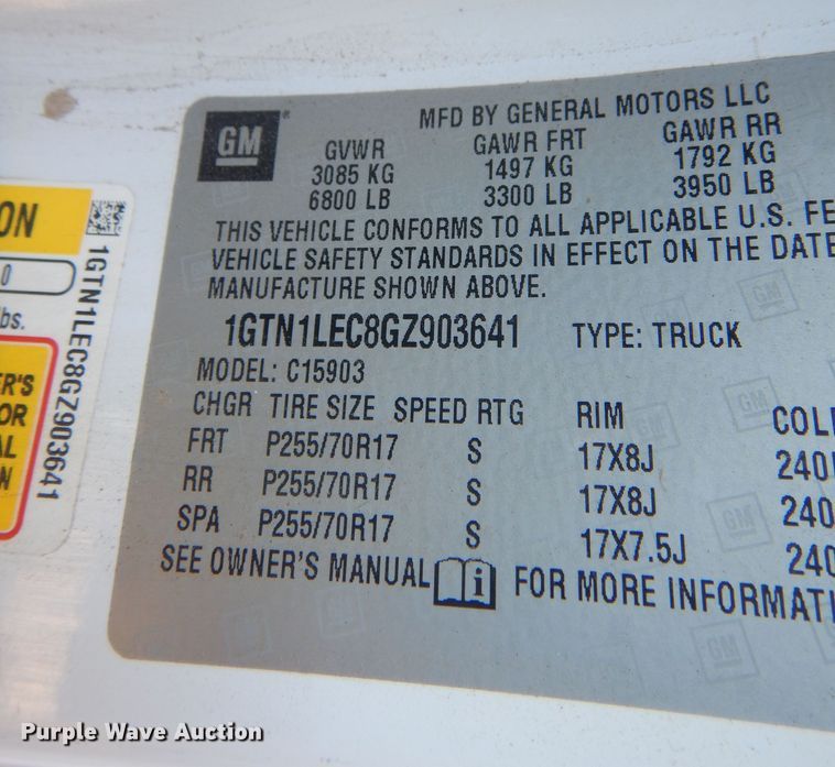 image for item GG9926 2016 GMC Sierra 1500  pickup truck