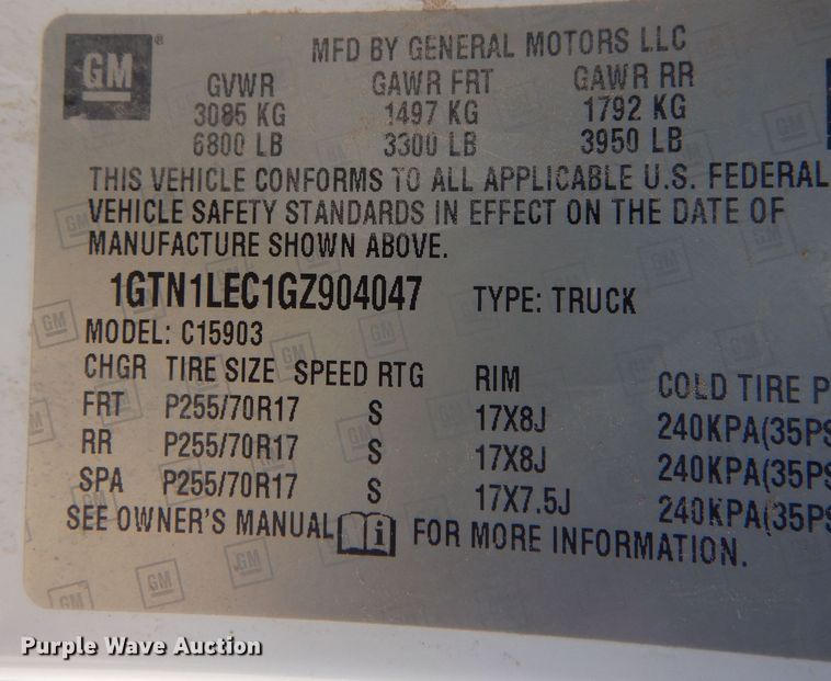 image for item GG9927 2016 GMC Sierra 1500  pickup truck