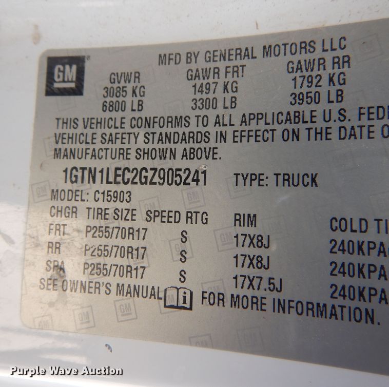 image for item GG9929 2016 GMC Sierra 1500  pickup truck