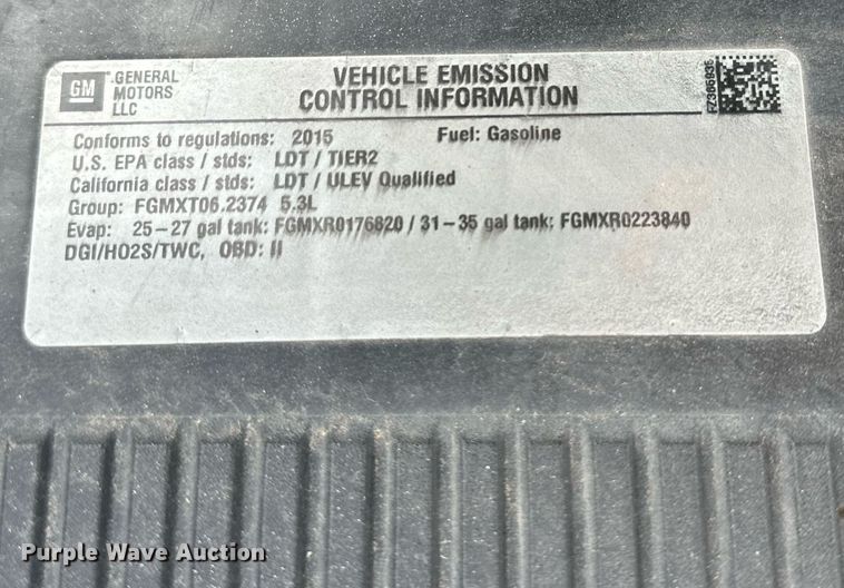 image for item JT9231 2015 Chevrolet Silverado 1500  Double Cab pickup truck