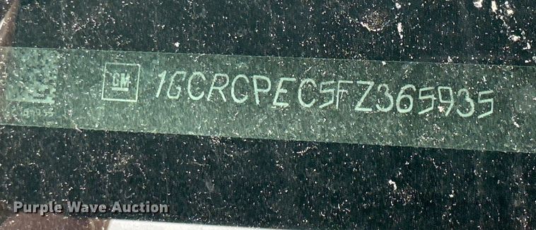 image for item JT9231 2015 Chevrolet Silverado 1500  Double Cab pickup truck