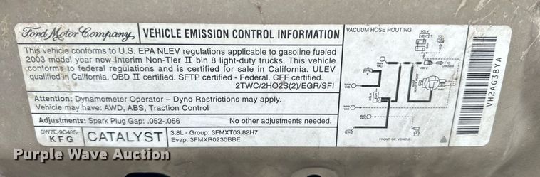 image for item JT9233 2003 Ford Windstar  van