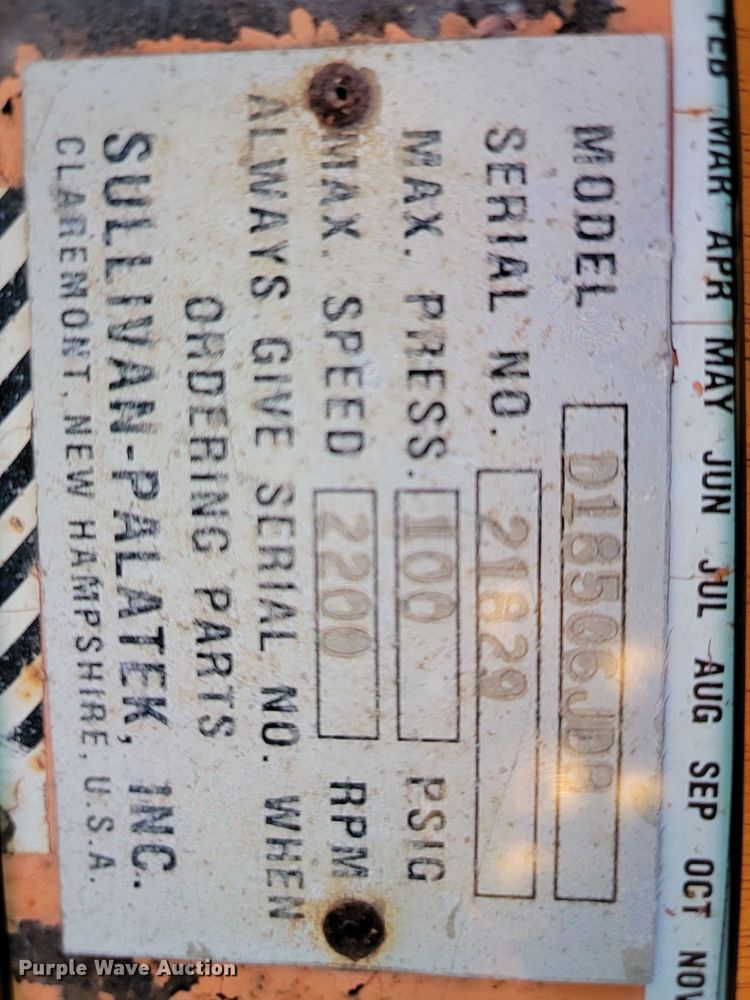 image for item KU9013 Sullivan-palatek D185Q  air compressor