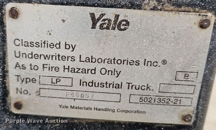 image for item LB9651 Yale GLP050R forklift